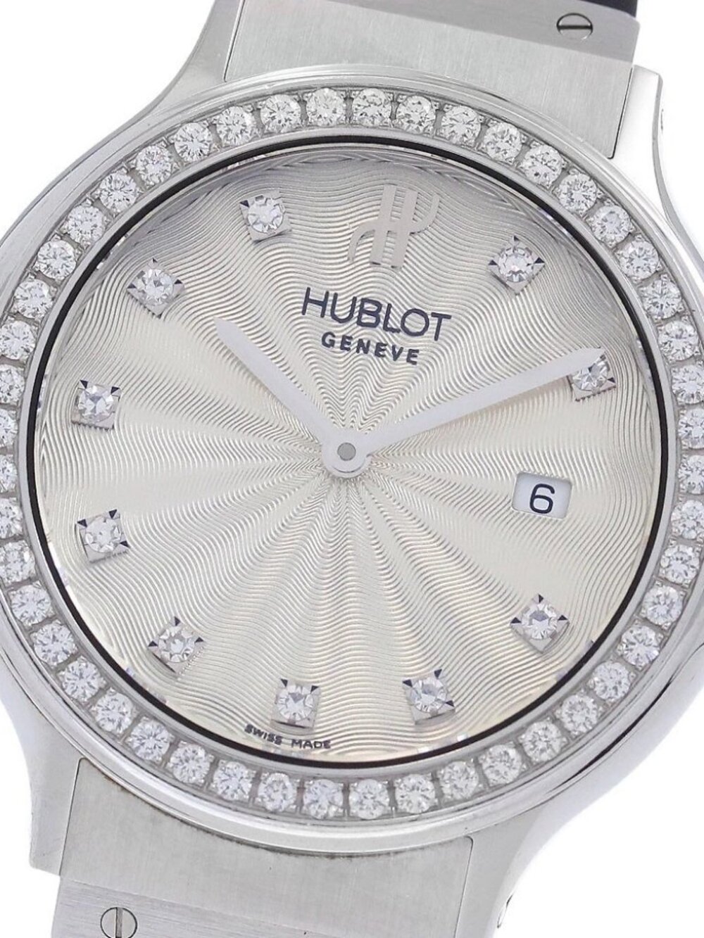 HUBLOT Classic Tradition B1405.1 10P diamond bezel Quartz Ladies Watch_972319
